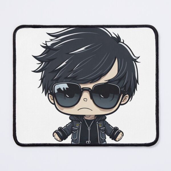 Item preview, cute emo boy with sunglasses designed and sold by Majkel & Majkel.