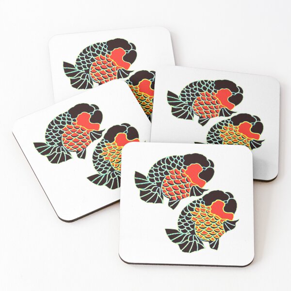 Item preview, Ranchu  black and red Goldfish designed and sold by Nosnah.