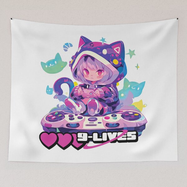 Item preview, 9-Lives designed and sold by Chibi Cat Art Corner.