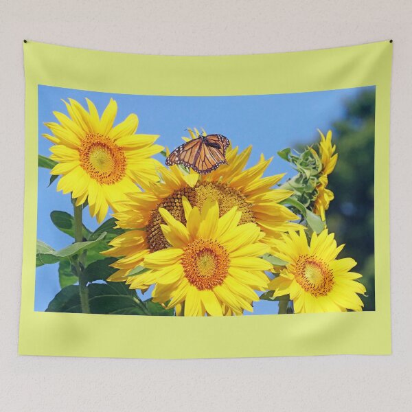 Item preview, Sunflower Bouquet And Monarch designed and sold by Deb Oppermann.