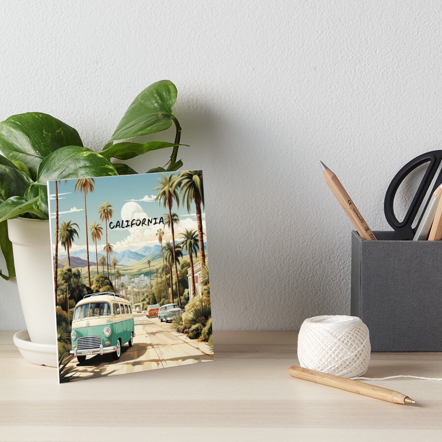 California Green Van Vintage Poster for Sale by Aquablue22 | Redbubble
