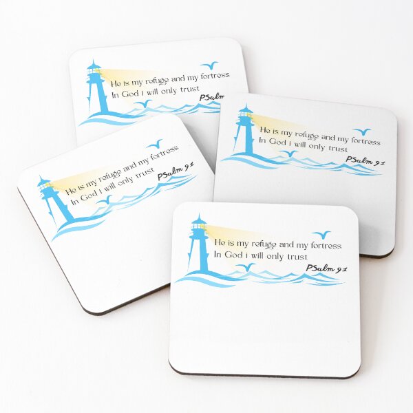 Item preview,  God is my Refuge and my Fortress |Psalm 91 | In God i will only trust  designed and sold by Faith-and-Light.