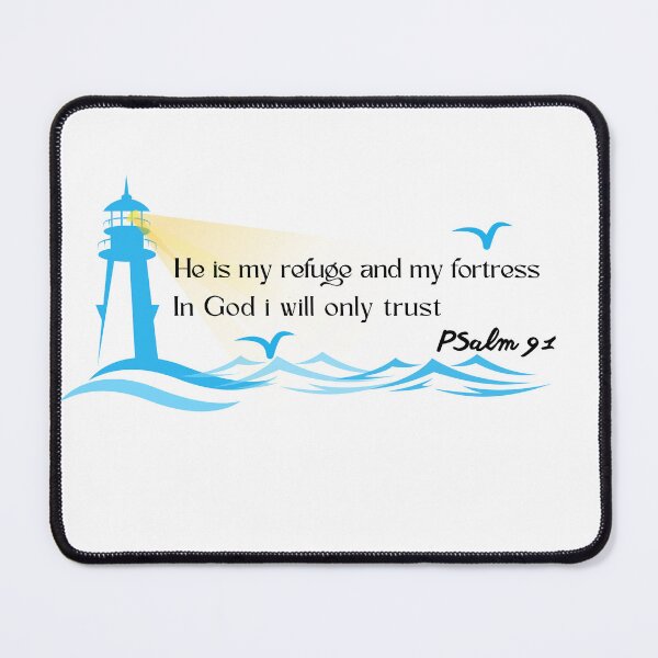 Item preview,  God is my Refuge and my Fortress |Psalm 91 | In God i will only trust  designed and sold by Faith-and-Light.