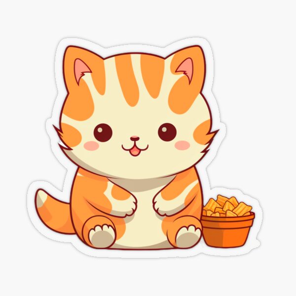 Item preview, Cute Hungry Kitty designed and sold by Daytalk.