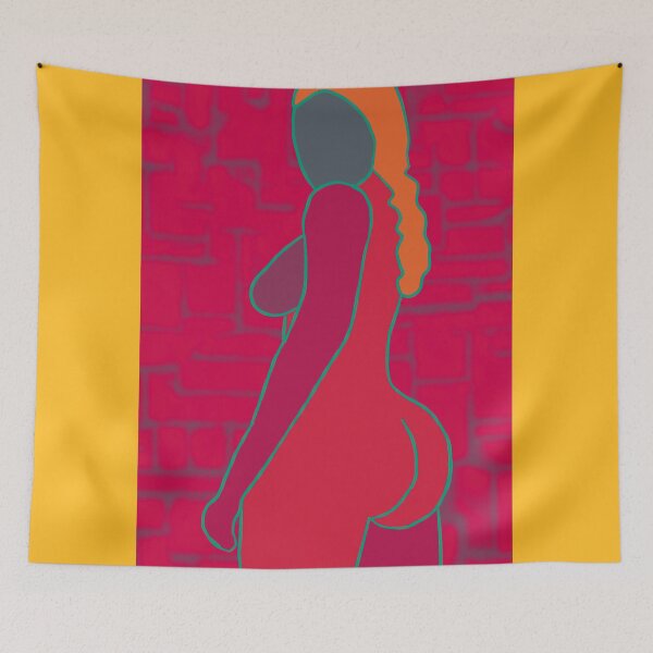 Item preview, Female nude, minimalist line drawing designed and sold by pulchritude560.