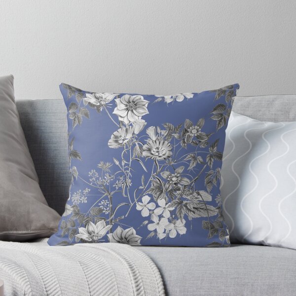 Item preview, Blue Background Flowers Pattern designed and sold by OwnDesignOnline.