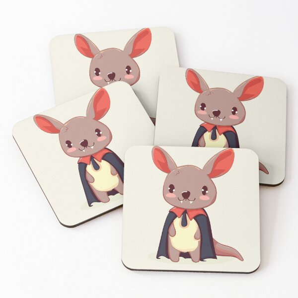 Item preview, Adorable kangaroo dressed as a vampire on Halloween designed and sold by LookByLau.