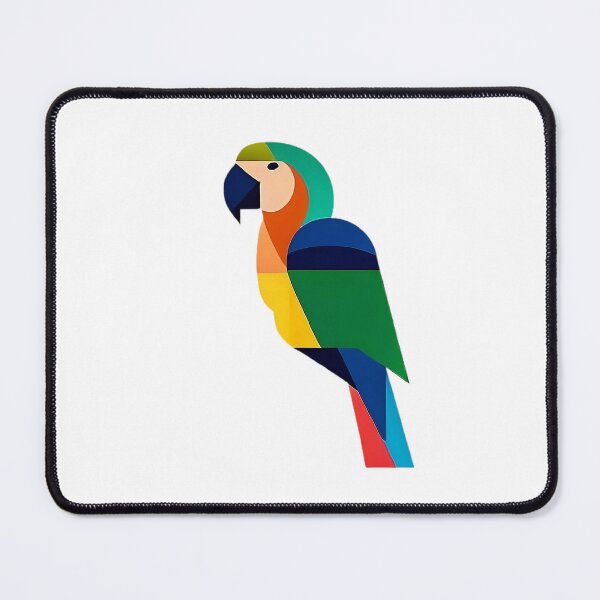 Item preview, Colorful Macaw in Geometric Style, Aesthetic designed and sold by MinimalistHaven.