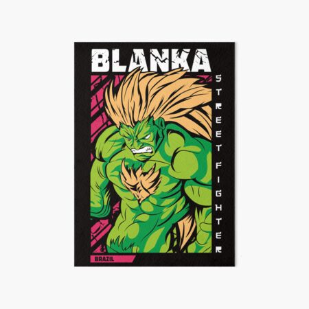 Blanka, street fighter fighter Art Board Print by feria-e