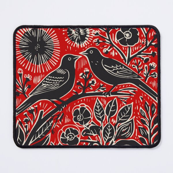 Item preview, Lino Cut Birds designed and sold by Texterns.