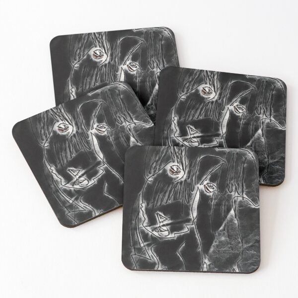 Item preview,  Cute black and white dog illustrations background art design designed and sold by Lillymagicart.