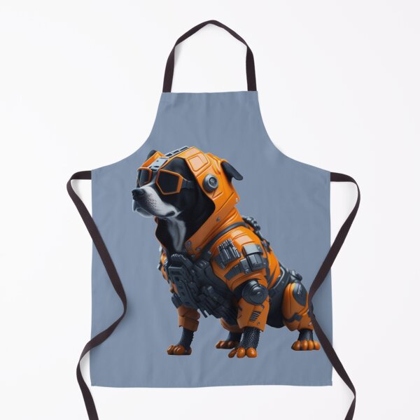 Item preview, perro cyborg designed and sold by AIQuestioner.