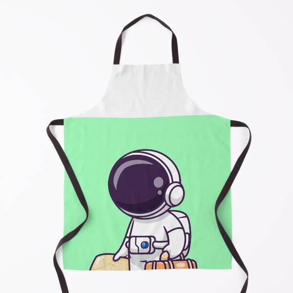 Item preview, Cute astronaut traveling with map and suitcase designed and sold by hjian8219.
