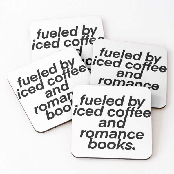 Item preview, fueled by iced coffee and romance books designed and sold by mtayzart.