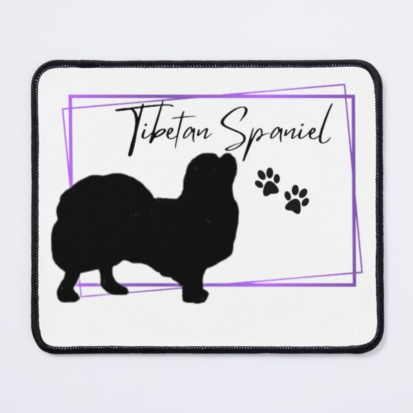 Item preview, Tibetan Spaniel Dog Silhouette with Name  - Purple designed and sold by Monica C. Webster.