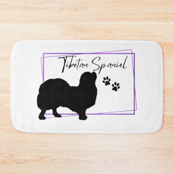 Item preview, Tibetan Spaniel Dog Silhouette with Name  - Purple designed and sold by Monica C. Webster.