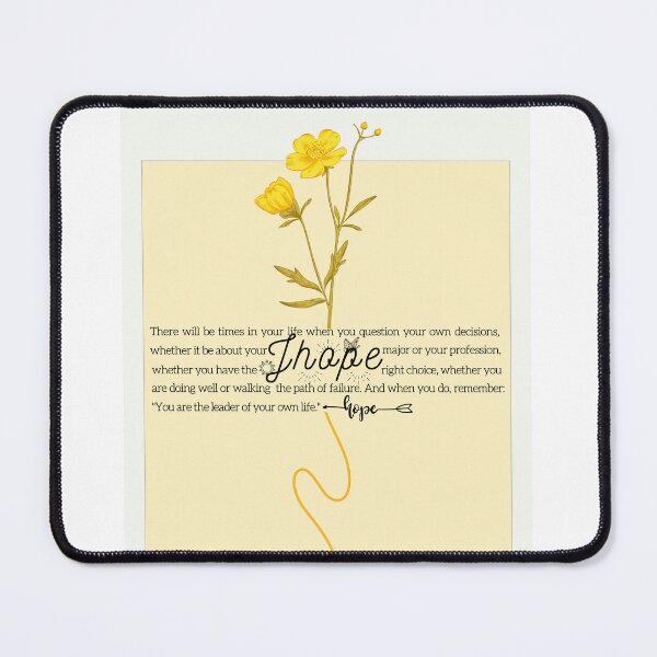 Item preview, BTS Jhope / Hoseok Birth Flower Series + Motivational Quotes designed and sold by Gotspringdayluv.