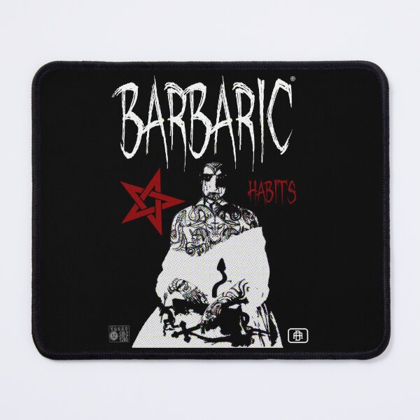 Item preview, Barbaric Habits Scary Girl Graphic Streetwear designed and sold by VaporwaveStreet.