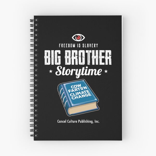 Item preview, Big Brother Book Reading Cows Climate Change designed and sold by twHistory.