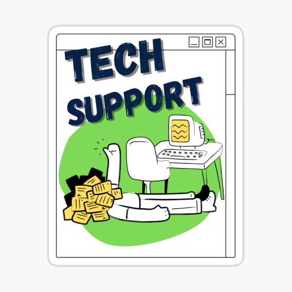 Item preview, Funny Tech support designed and sold by AdorableAura.
