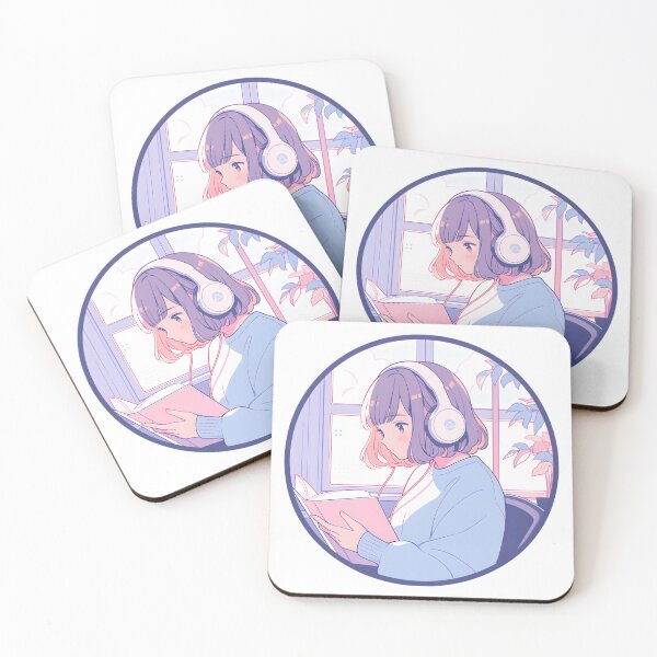 Item preview, Lofi girl the reader - Reading Cartoon Characters designed and sold by Ordinary Life Works.