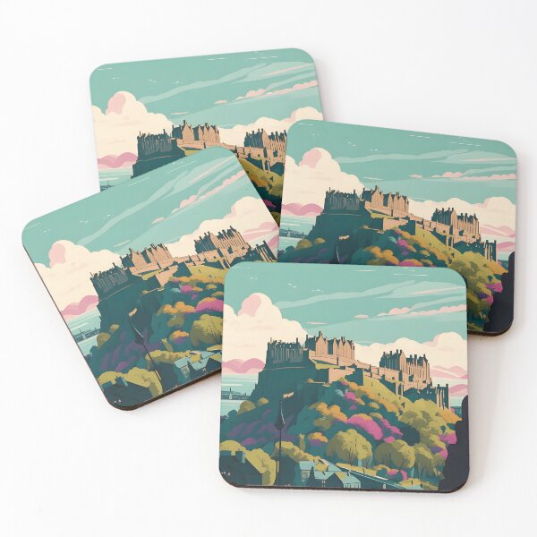 Item preview, Edinburgh Castle Drawing Art designed and sold by Studio-Pixel.