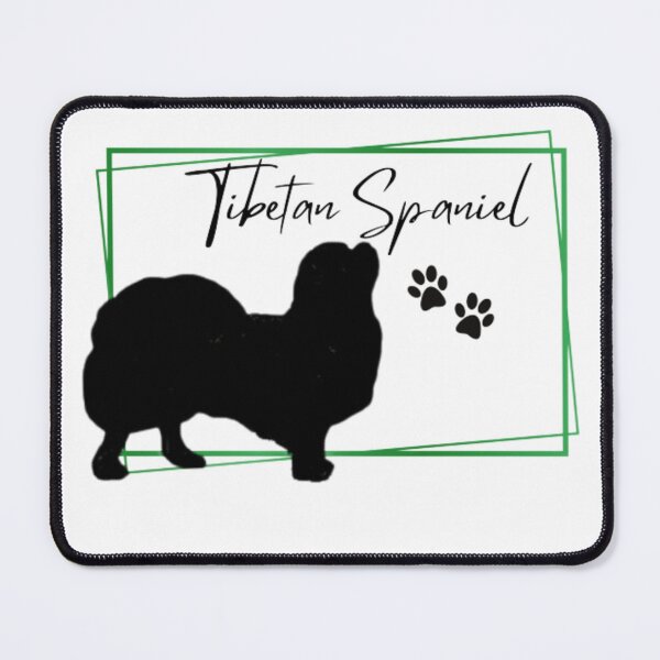 Item preview, Tibetan Spaniel Dog Silhouette with Name  - Green designed and sold by Monica C. Webster.