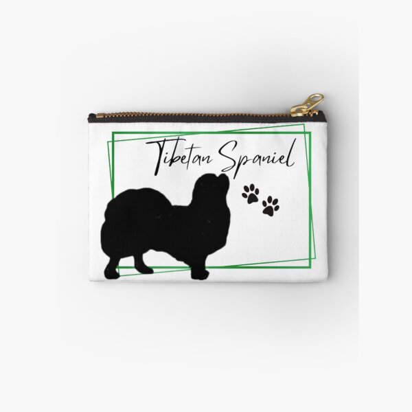 Item preview, Tibetan Spaniel Dog Silhouette with Name  - Green designed and sold by Monica C. Webster.