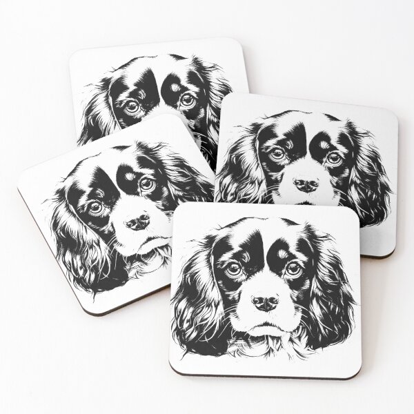 Item preview, Cavalier King Charles T-shirt Art Sticker designed and sold by allthis.