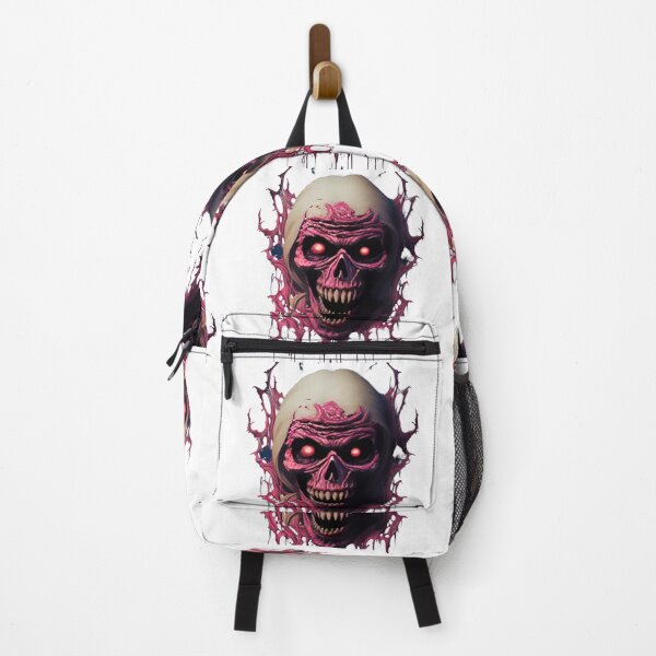 Item preview, Abstract Digital Art with Pink Skull and Red Eyes designed and sold by Toph Moses.