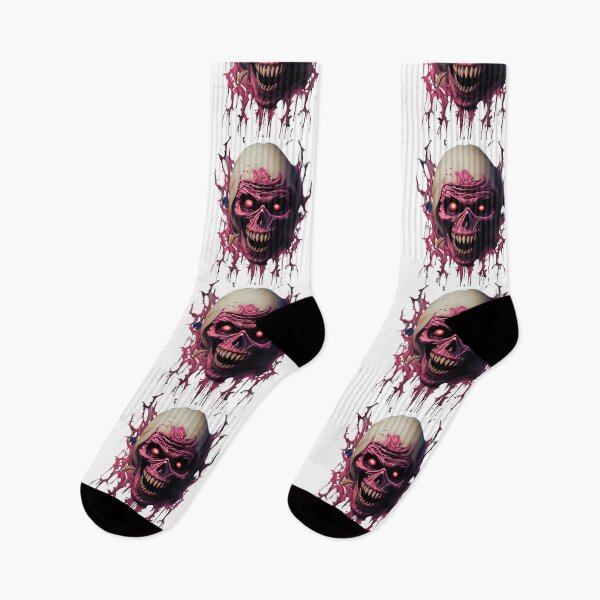 Item preview, Abstract Digital Art with Pink Skull and Red Eyes designed and sold by Toph Moses.