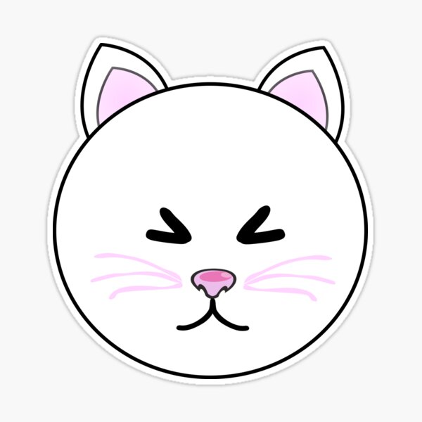 Angry Cat Emoji Sticker for Sale by rkbubble