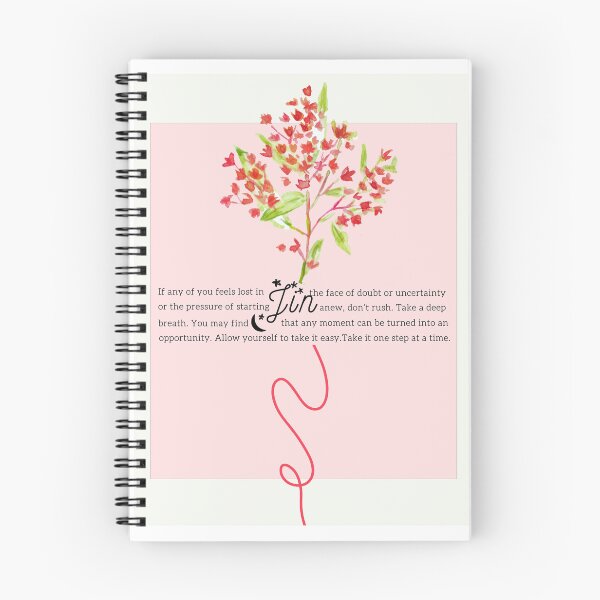 Item preview, BTS Jin Birth Flower Series + Motivational Quotes designed and sold by Gotspringdayluv.