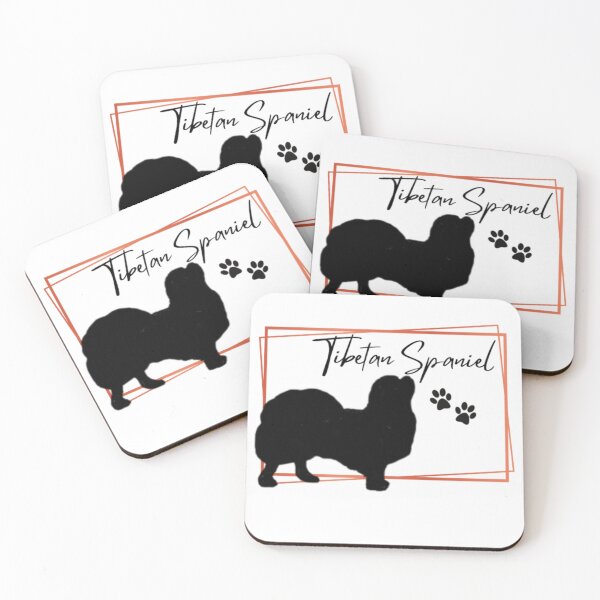 Item preview, Tibetan Spaniel Dog Silhouette with Name  - Orange designed and sold by Monica C. Webster.