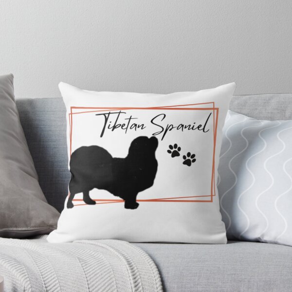 Item preview, Tibetan Spaniel Dog Silhouette with Name  - Orange designed and sold by Monica C. Webster.