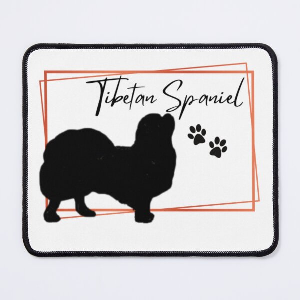 Item preview, Tibetan Spaniel Dog Silhouette with Name  - Orange designed and sold by Monica C. Webster.
