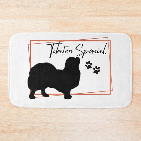 Item preview, Tibetan Spaniel Dog Silhouette with Name  - Orange designed and sold by Monica C. Webster.