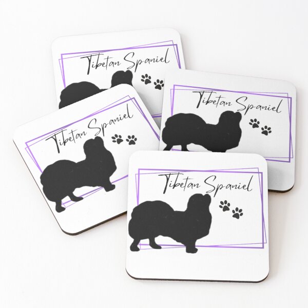 Item preview, Tibetan Spaniel Dog Silhouette with Name  - Purple designed and sold by Monica C. Webster.
