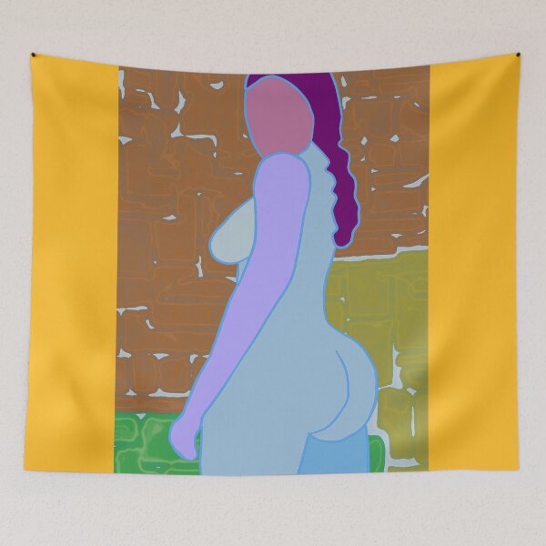 Item preview, Female nude, minimalist line drawing designed and sold by pulchritude560.