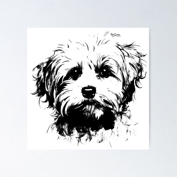Item preview, Maltese T-shirt Art Sticker designed and sold by allthis.