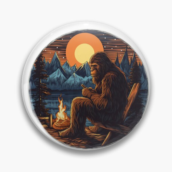 Item preview, Campfire Moonlight Sasquatch designed and sold by Pobru.