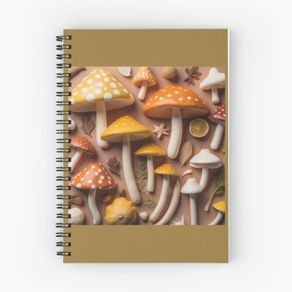 Item preview, Orange, Yellow, Red Mushrooms designed and sold by SoftLivingCore.
