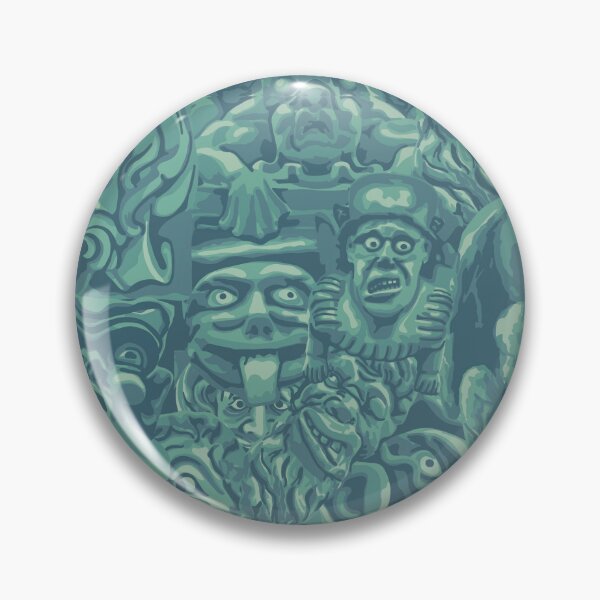 Item preview, Turquoise Gargoyles All-Over Print designed and sold by Unhinged Heather.
