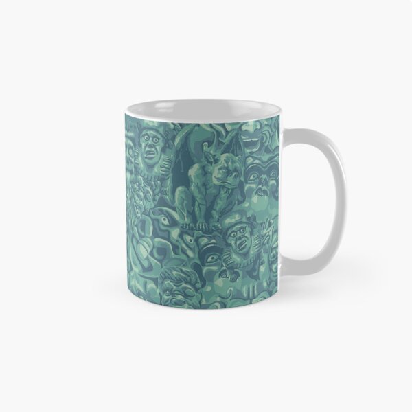 Item preview, Turquoise Gargoyles All-Over Print designed and sold by Unhinged Heather.
