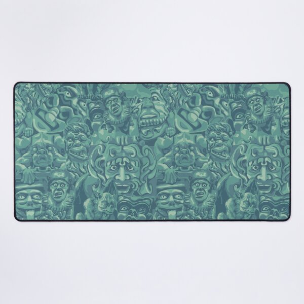 Item preview, Turquoise Gargoyles All-Over Print designed and sold by Unhinged Heather.