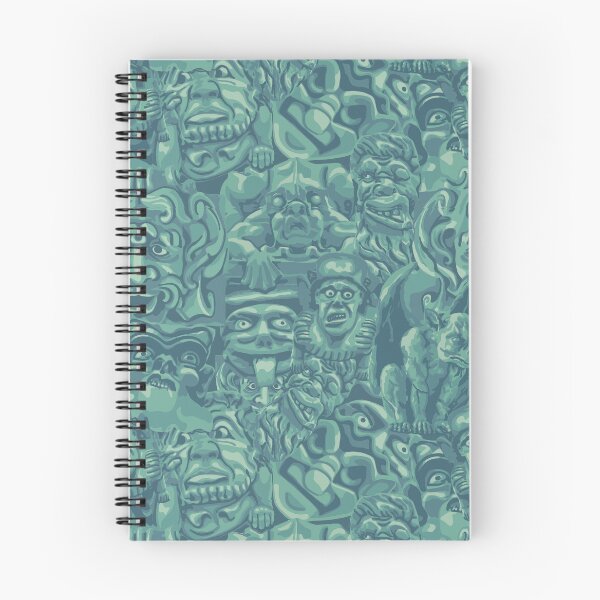 Item preview, Turquoise Gargoyles All-Over Print designed and sold by Unhinged Heather.