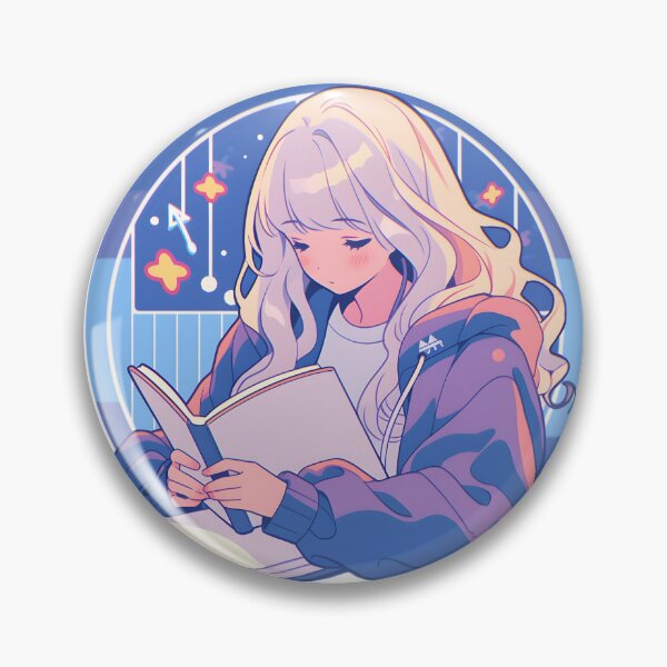 Item preview, Lofi girl the reader - Reading Cartoon Characters designed and sold by Ordinary Life Works.