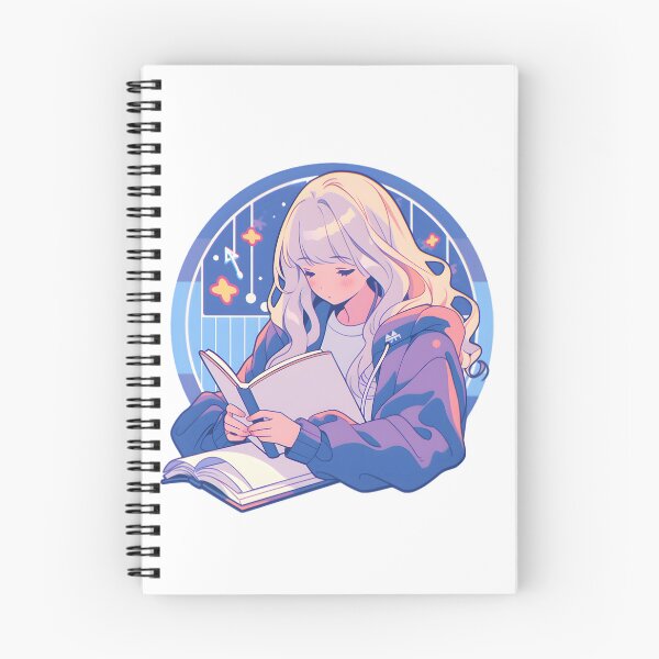 Item preview, Lofi girl the reader - Reading Cartoon Characters designed and sold by Ordinary Life Works.