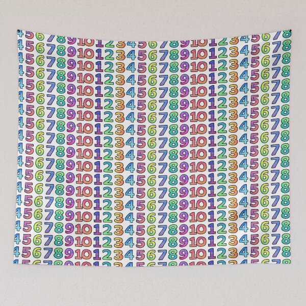 Item preview, Rainbow Numbers designed and sold by Adrienne Body.