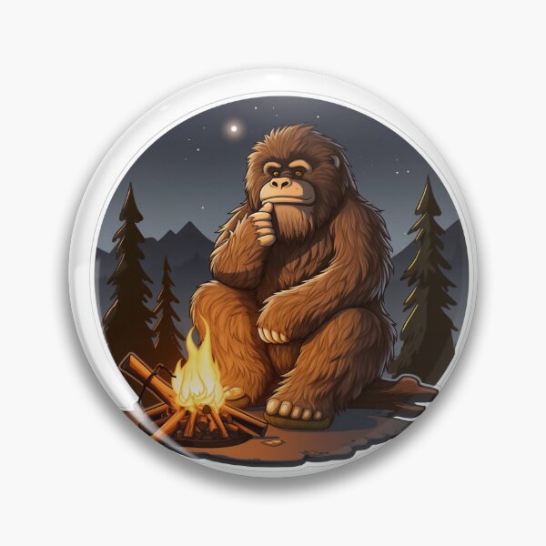 Item preview, Campfire Moonlight Sasquatch designed and sold by Pobru.
